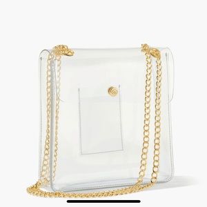 KENDRA SCOTT CLEAR MEDIUM CROSSBODY TOTE(Purse)